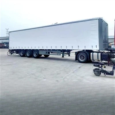 JT Van Box Semi Trailer Curtain Side Truck Trailer