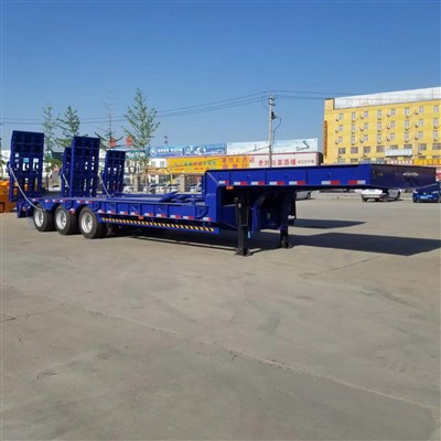 JT 40ft gám Lágbeð eftirvagn jafnt breidd Gooseneck lowbay kerru smíði vélar flutnings eftirvagn